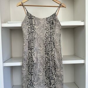 Alice + Olivia Nelle Vegan Leather Mini Dress, size 6